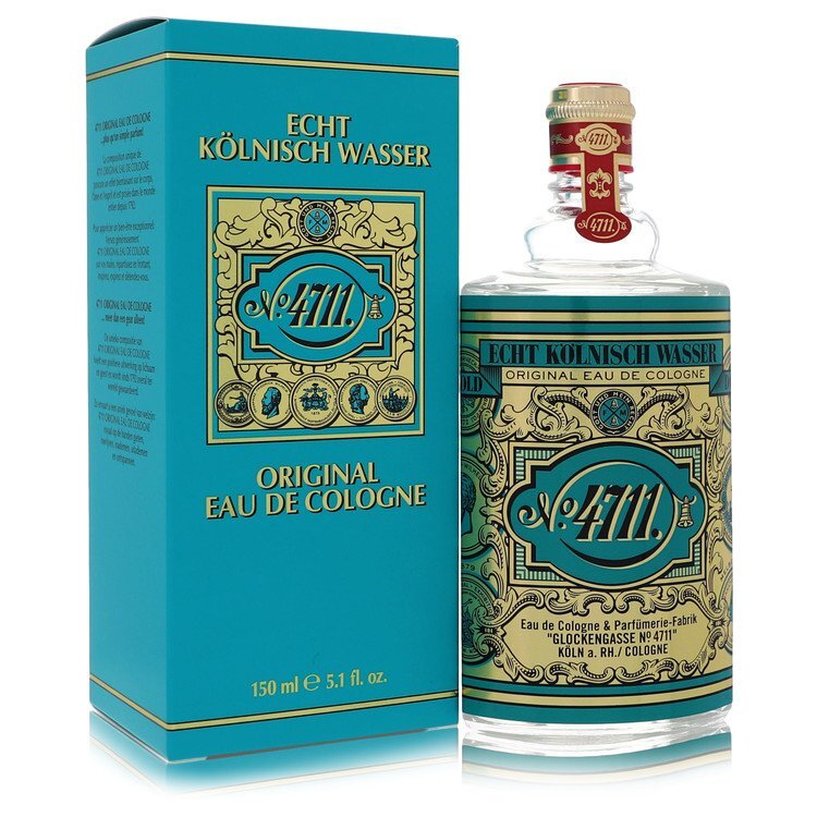4711 by 4711 Eau De Cologne Unisex 5 oz - Timeless Citrus Forward Fragrance in Blue Bottle