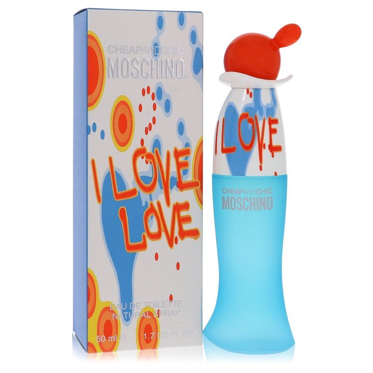 Moschino I Love Love Eau De Toilette Spray 1.7 Oz For Women - Enticing Floral Citrus Fragrance Red And Pink