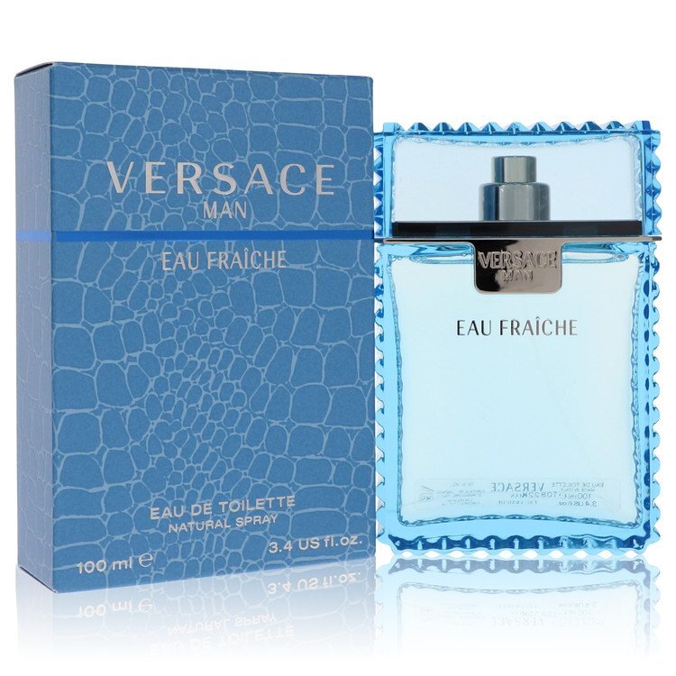Versace Man by Versace Eau Fraiche Eau De Toilette Spray (Blue) 3.4 oz (Men) by Versace