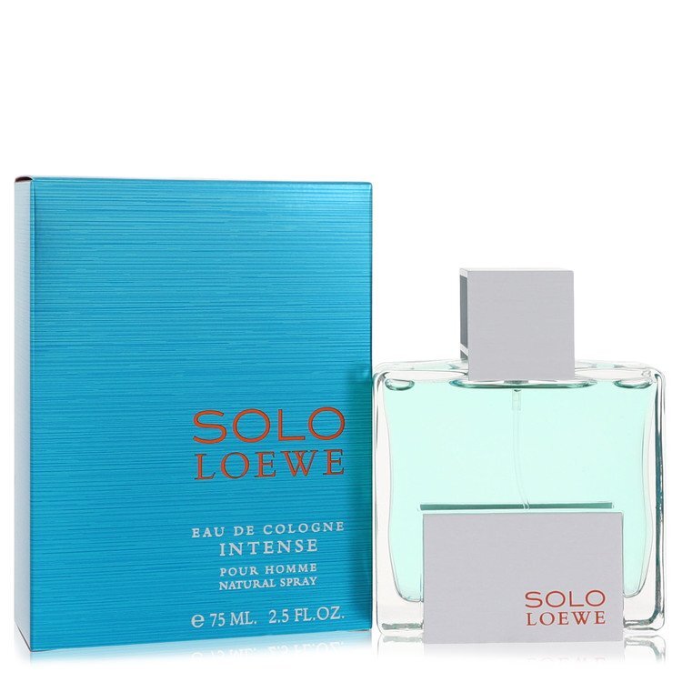 Loewe Solo Intense Eau De Cologne Spray 2.5 Oz For Men Blue Compatible - Long-Lasting Oriental Woody Scent