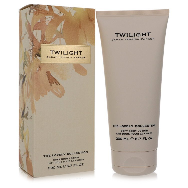 Sarah Jessica Parker Lovely Twilight Body Lotion - Seductive Amber Musk Scent Gold And Yellow Color Match