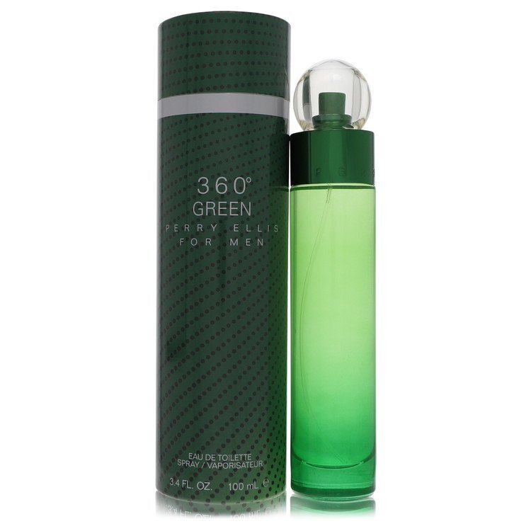 Perry Ellis 360 Green By Perry Ellis Eau De Toilette Spray 3.4 Oz Men - Fresh Versatile Fragrance For Daily Wear