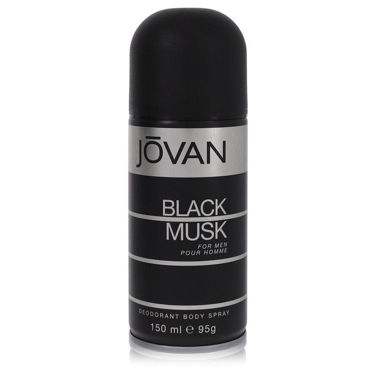 Jovan Black Musk Deodorant Spray For Men - Bold Timeless Musk For Everyday Confidence Black And White Compatible