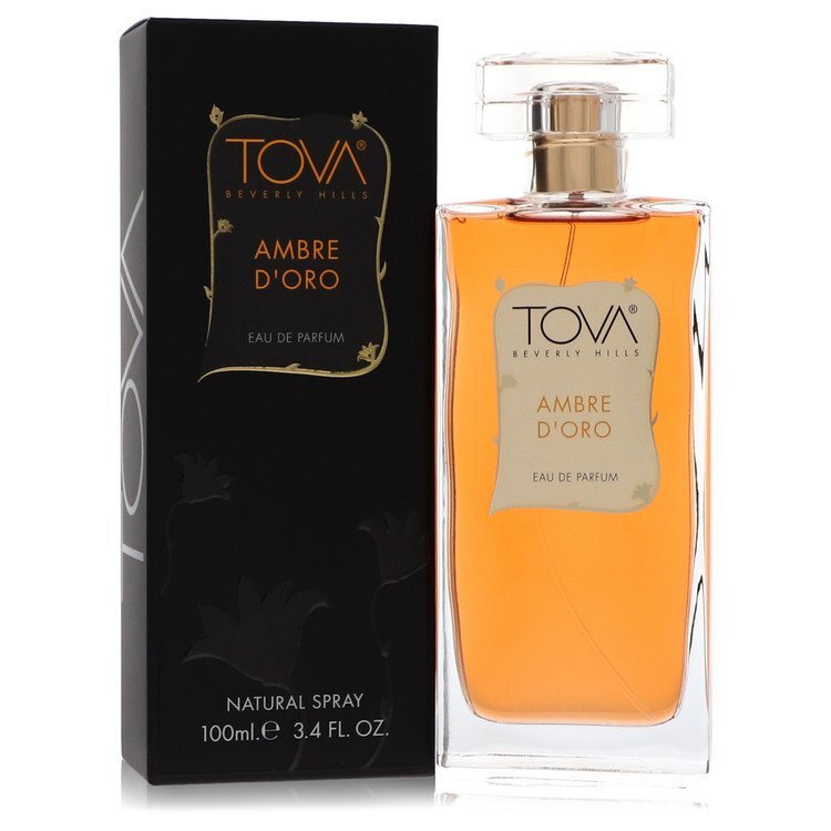 Tova Beverly Hills Ambre D'Oro Eau De Parfum Spray 3.4 Oz - Floral Oriental Warmth And Lasting Presence Gold And Yellow