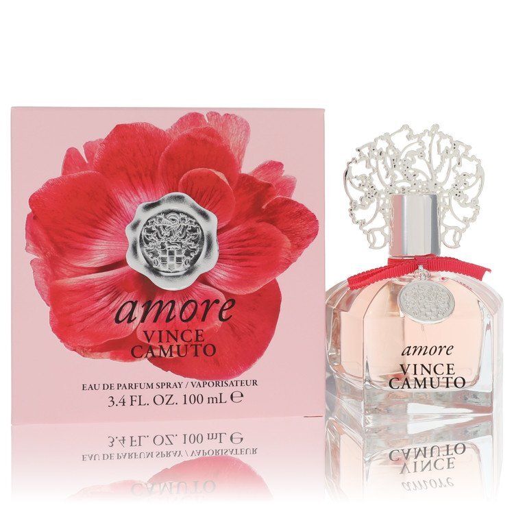 Vince Camuto Amore Eau De Parfum Spray 3.4 Oz For Women - Romantic Warm Fragrance In Red And Pink