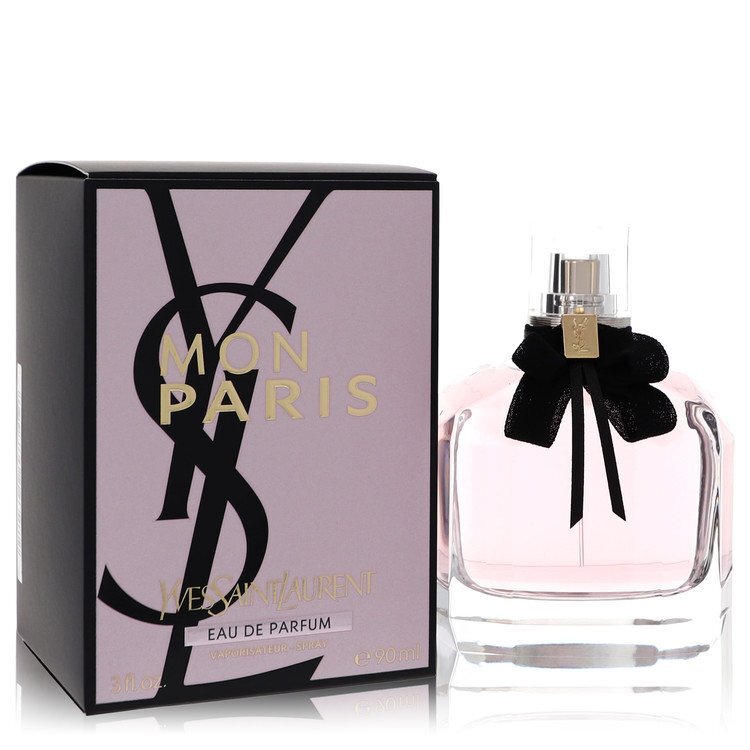 Yves Saint Laurent Mon Paris Eau de Parfum Spray 3.04 oz Women - Modern Romantic Fragrance Red And Pink Color Match
