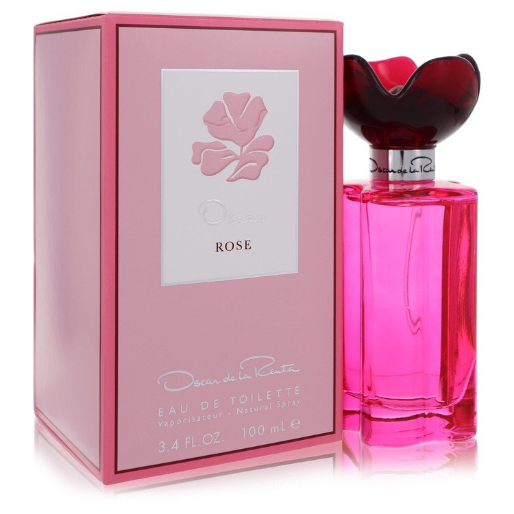 Oscar De La Renta Oscar Rose Eau De Toilette Spray 3.4 Oz Women - Rose Forward Elegance Red And Pink Tones