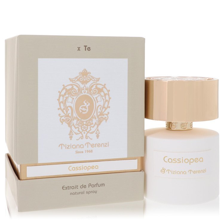 Tiziana Terenzi Cassiopea Extrait De Parfum Spray Unisex Honeyed Chypre Floral Fragrance Gold And Yellow Match