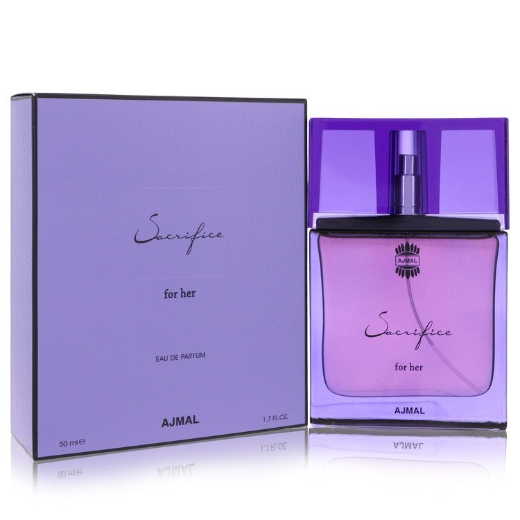 Ajmal Sacrifice Eau De Parfum Spray 1.7 Oz Women - Brisk White Floral And Spice For Everyday Elegance Black And White