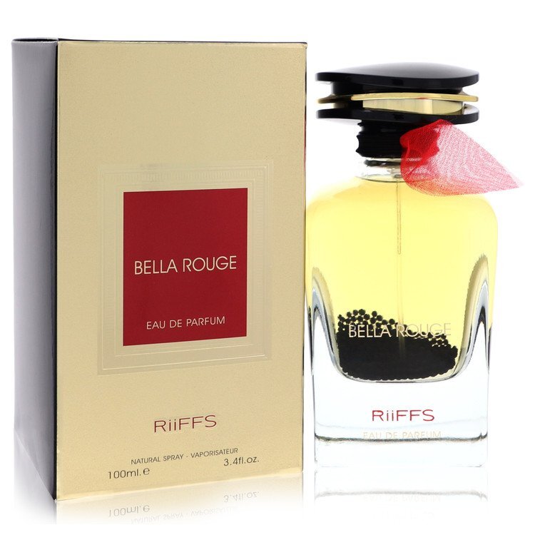 Riiffs Bella Rouge Eau De Parfum Spray - Unisex Red Inspired Scent With Red And Pink Color Match 3.4 Oz