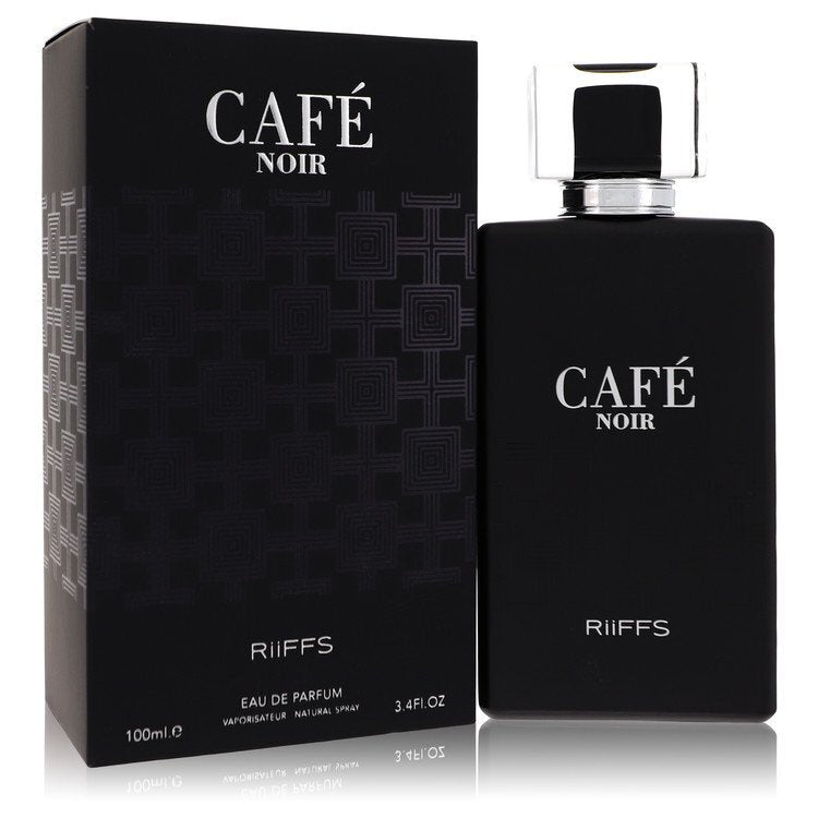 Riiffs Caf Noire Eau De Parfum For Men 3.4 Oz Late Night Paris Inspired Warmth And Spice Black And White