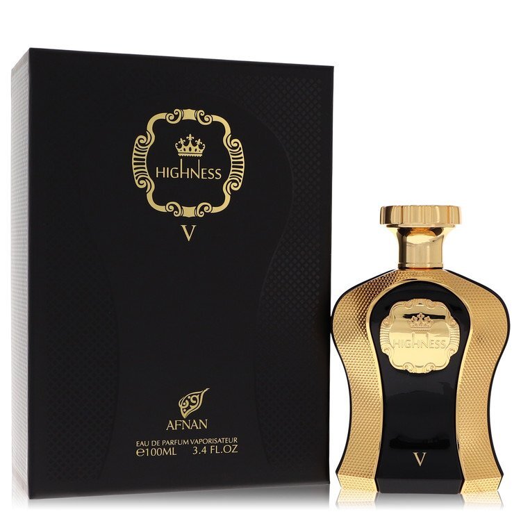 Afnan Her Highness Black Eau de Parfum Spray 3.4 oz - Bold Luxurious Feminine Fragrance With Black And White Match