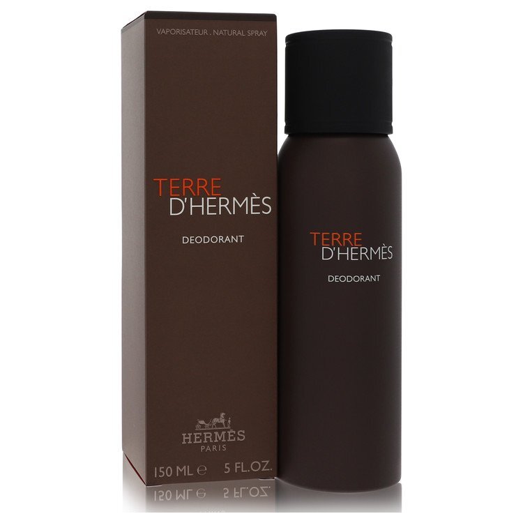 Hermes Terre D'Hermes Deodorant Spray For Men - Long Lasting Freshness With Earthy Woody Scent Green Match