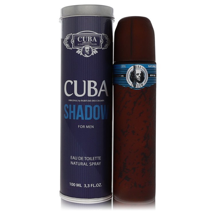 Fragluxe Cuba Shadow Eau De Toilette For Men - Masculine Woodsy Mint Citrus Scent For Cooler Months Blue Match