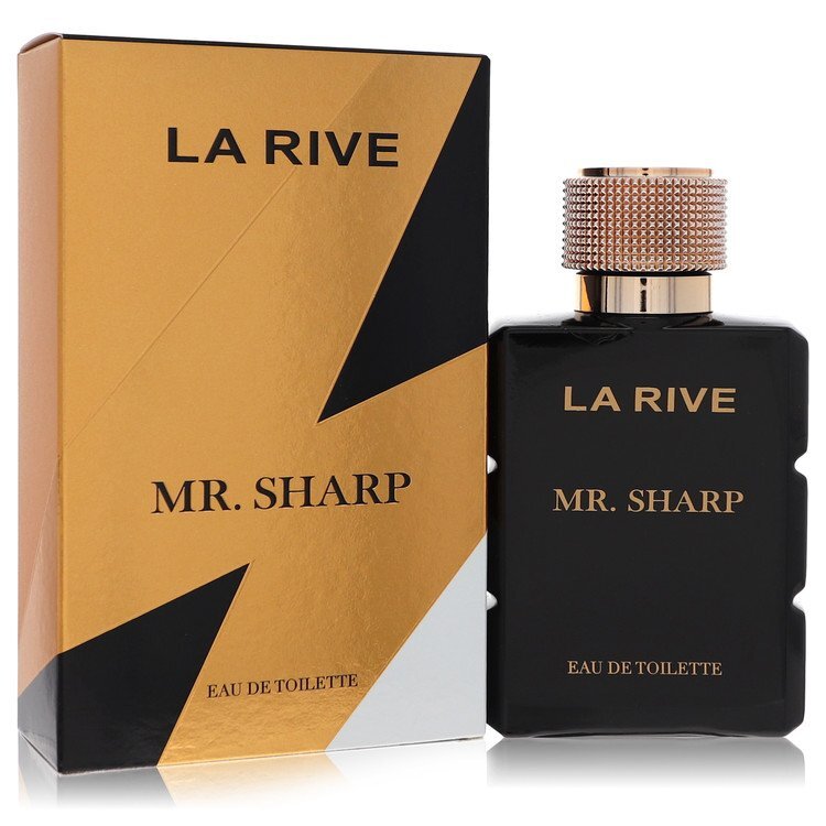 La Rive Mr. Sharp Eau De Toilette Spray 3.3 Oz Men - Long-Lasting Confident Scent Black and White