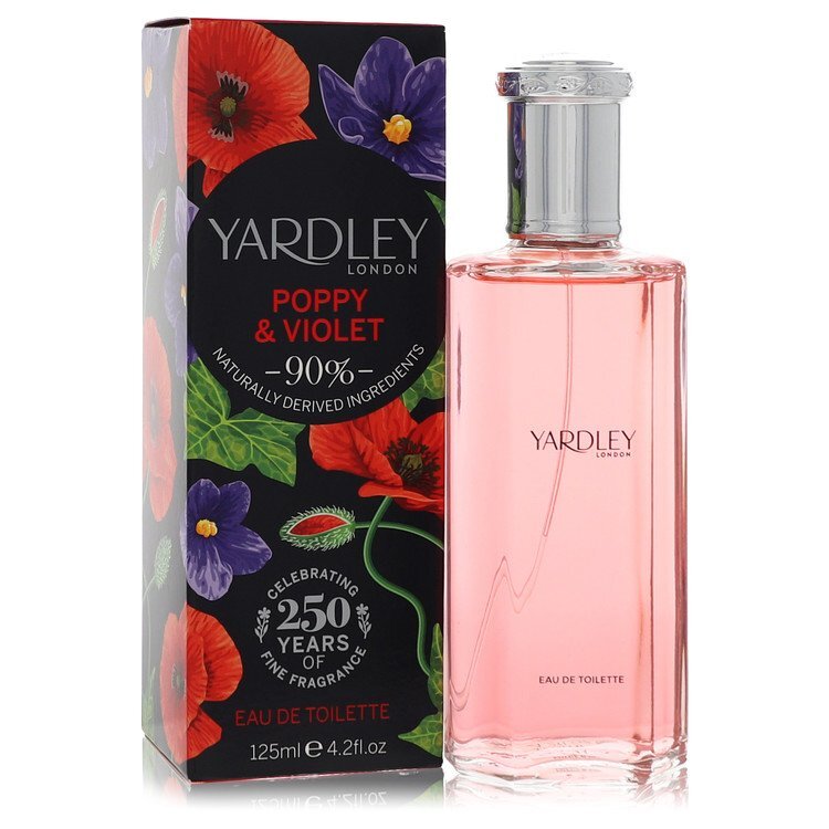 Yardley London Poppy And Violet Eau De Toilette For Women - Bright Floral Scent For Day And Night Purple Match