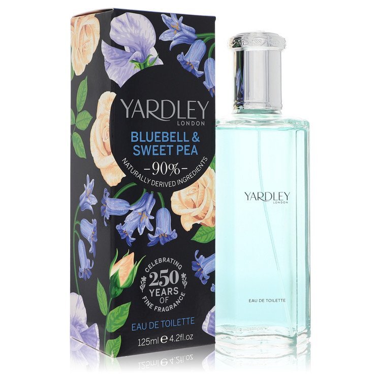 Yardley London Bluebell And Sweet Pea Eau De Toilette - Blue Floral Scent With Fresh Bergamot And Lemon