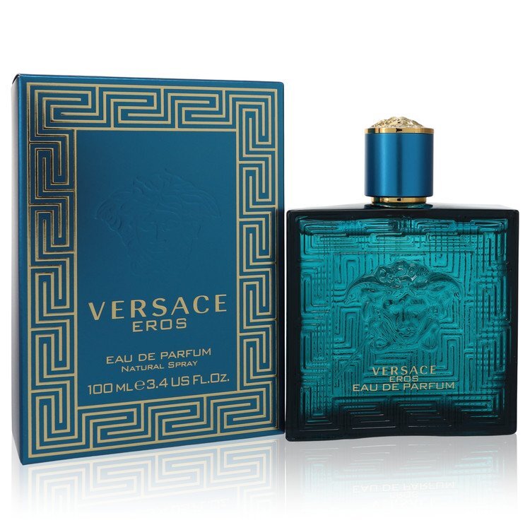 Versace Eros By Versace Eau De Parfum Spray Three Point Four Ounce Men Bold Woody Fresh Scent With Blue Bottle