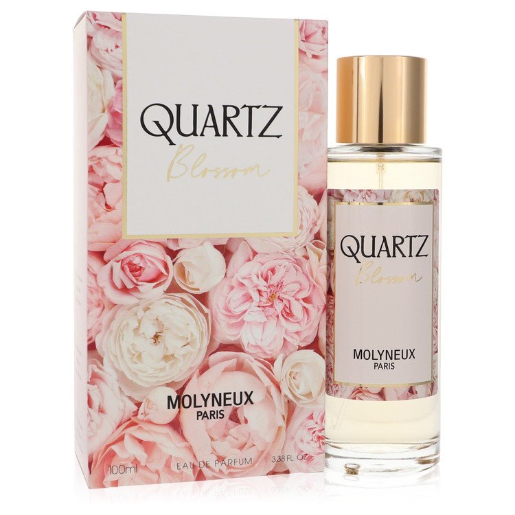 Molyneux Quartz Blossom Eau De Parfum Spray 3.38 Oz For Women - Floral Rose Orange Blossom Scent Pink and Red Match