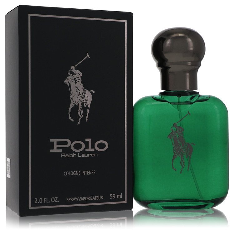 Ralph Lauren Polo Cologne Intense - Premium Men's Fragrance 2 Oz Spray with Lasting Intensity Black and White