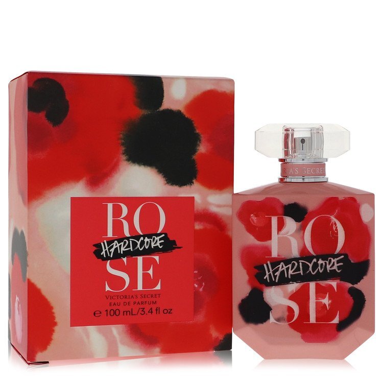 Victoria's Secret Hardcore Rose Eau De Parfum Spray 3.4 Oz For Women - Bold Rose Fragrance With Black And White Match