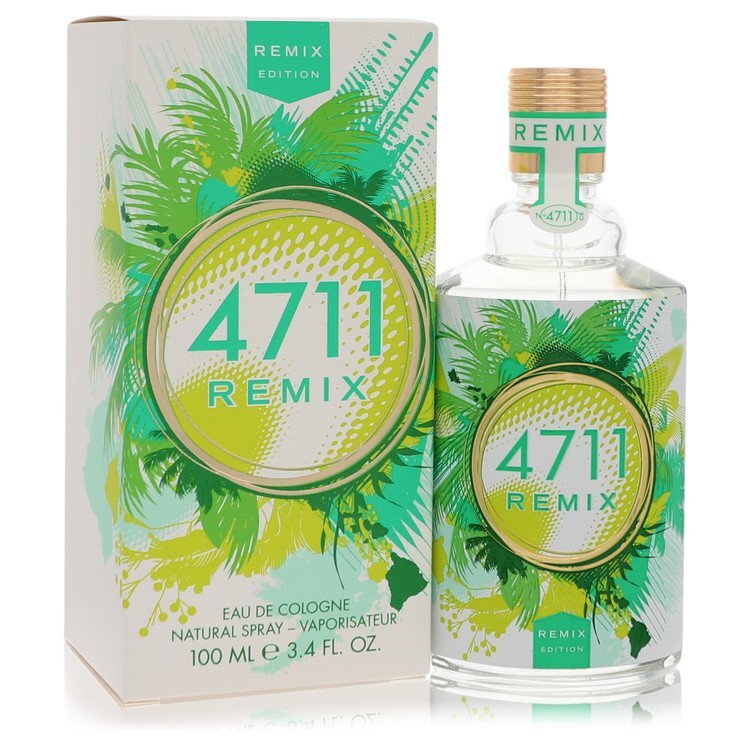 4711 Remix Green Oasis Eau De Cologne Spray - Unisex Fresh Modern Scent With Green Color Match